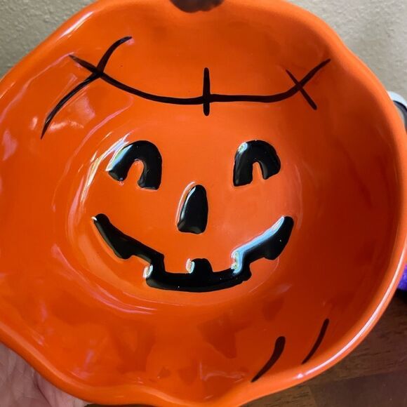 Halloween Spectrum Mugs Popcorn Pumpkins Pottery Barn Pumpkin - Picture 8 of 16